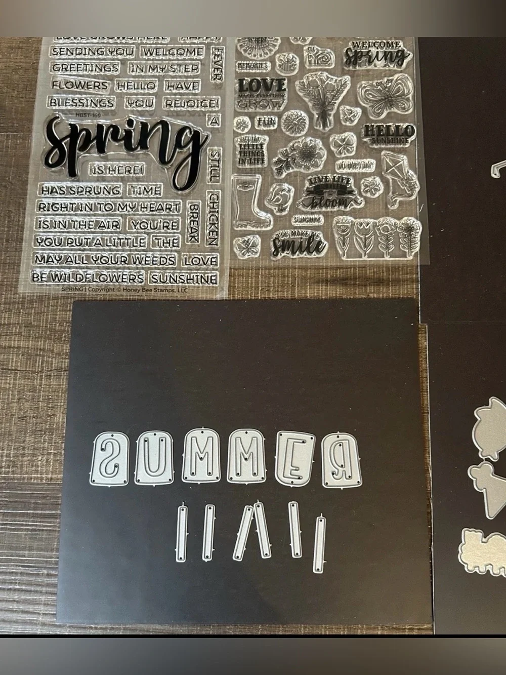 Lot of Spring Summer Popsicles Sun Fun Stamp Die Sets for Crafting Card Making